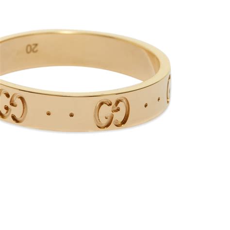 gucci icon thin band ring